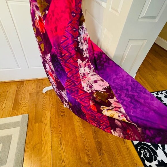 Soft Surroundings Rosario Floral Tropical Flowy Maxi Dress Large Petite - Picture 6 of 9